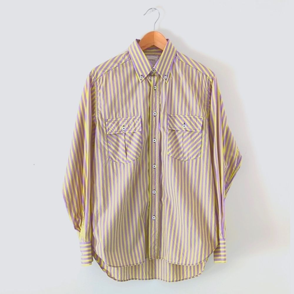 Billy Reid Button Down Striped Shirt 100% Cotton